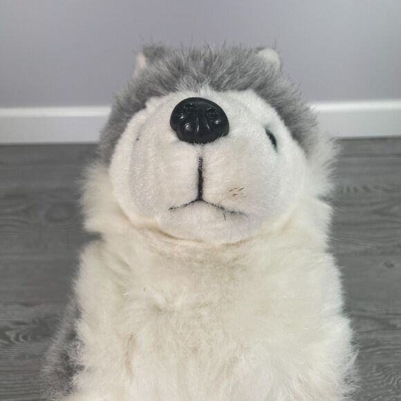 Vintage 1993 Ty Classic 15in Timber the Siberian Husky Wolf Puppy Dog Bean Plush - Picture 3 of 12